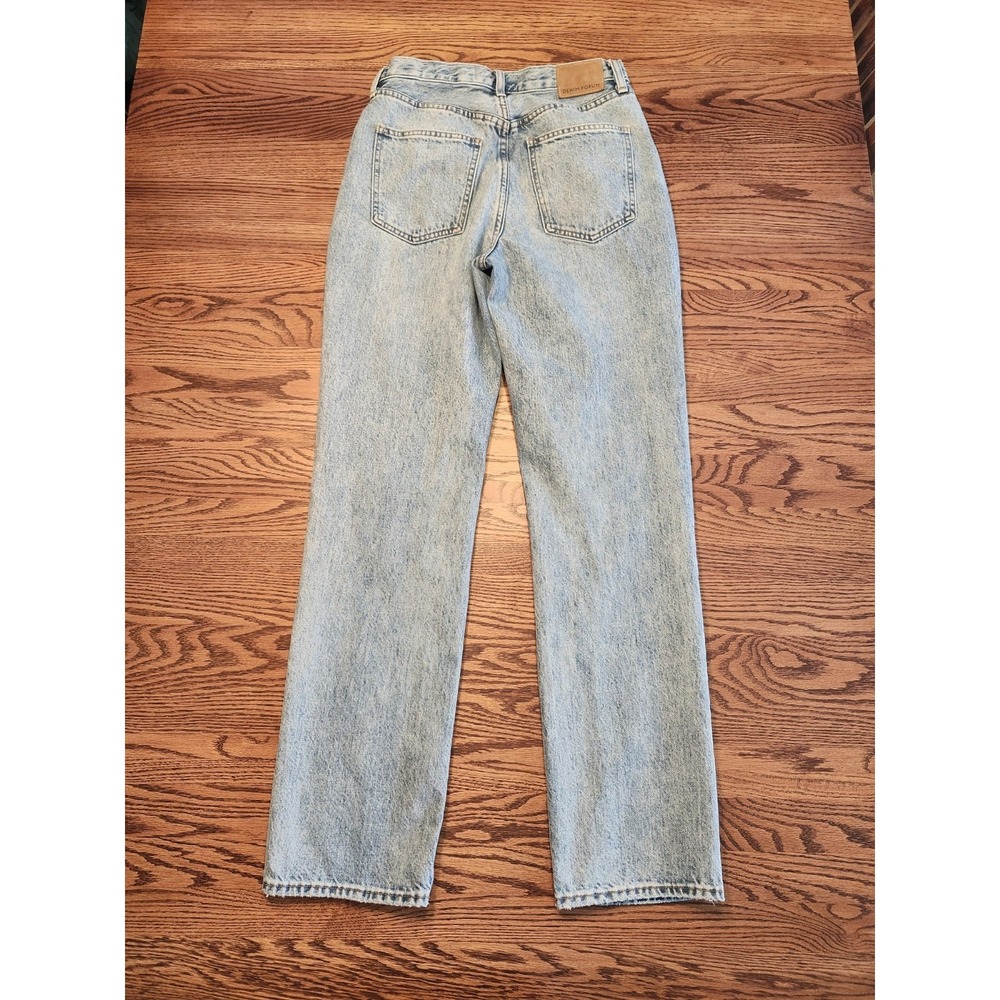 Denim Forum Joni High‎ Rise Loose Jeans Womens 27 Button Fly Aritzia Organic - Picture 3 of 11
